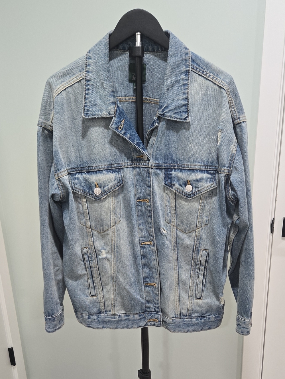 wild fable Light Blue Washed Denim Jacket